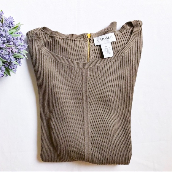 Carmen Carmen Marc Valvo Sweater Size XL - Picture 3 of 4